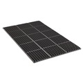 Cleaning & Janitorial Supplies | Crown WS TF35BK 36 in. x 60 in. Safewalk Heavy-Duty Anti-Fatigue Drainage Mat - Black image number 0