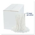 Mops | Boardwalk BWK2024RCT No. 24 Rayon Cut-End Wet Mop Head - White (12/Carton) image number 6