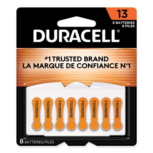 Office Electronics & Batteries | Duracell DA13B8 No. 13 Hearing Aid Battery (8/Pack) image number 0