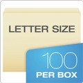 Office Jansan | Pendaflex 752EE Letter Size 0.75 in. Expansion Straight Tabs File Folders - Manila (100/Box) image number 4