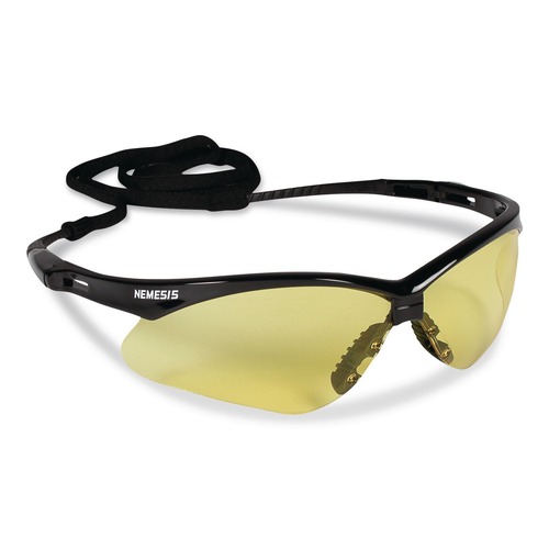 Eye Protection | Ansell KCC22476 Nemesis Safety Glasses - Black Half Frame/Amber Dual Lens (1/Box) image number 0