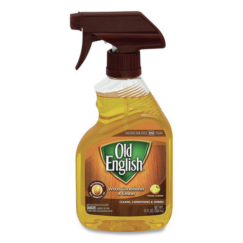 Furniture Cleaners | OLD ENGLISH 62338-82888 12 oz. Spray Bottle Oil Furniture Polish - Fresh Lemon image number 0