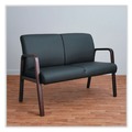  | Alera ALERL2219M Reception Lounge WL Series 44.88 in. x 26.13 in. x 33 in. Loveseat - Black image number 4