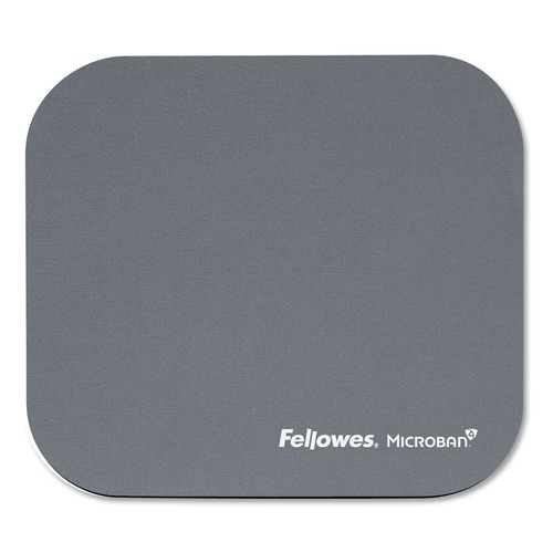 Office Furniture Accessories | Fellowes Mfg Co. 5934001 9 in. x 8 in. Mouse Pad with Microban Protection - Graphite image number 0