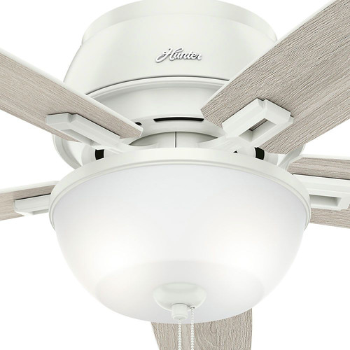 Hunter 53343 52 In Donegan Fresh White Ceiling Fan With Light
