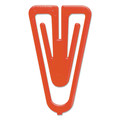 Paper Clips, Binder Clips, & Fasteners | Baumgartens BAULP0600 Plastiklips Smooth Paper Clips - Assorted Colors/Large (200/Box) image number 2