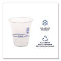 Labor Day Sale! Save $30 off $199! | Eco-Products EP-CR12 BlueStripe 12 oz. Plastic 25 Percent Recycled Content Cold Cups - Clear/Blue (20/Carton) image number 7