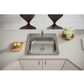 Kitchen Sinks | Elkay D125221 Dayton 25 in. x 22 in. x 6-9/16 in. Single Bowl Drop-in Stainless Steel Bar Sink image number 5