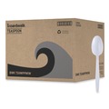 Cutlery | Boardwalk BWKTSHWPPWIW Heavyweight Wrapped Polypropylene Teaspoon Cutlery - White (1000/Carton) image number 0