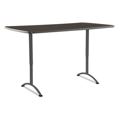  | Iceberg 69324 ARC 36 in. x 72 in. x 30 - 42 in. Rectangular Height-Adjustable Table - Walnut/Gray image number 0
