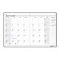 Calendars & Planners | House of Doolittle 260-02 11 in. x 8.5 in. 14-Month: Dec 2025 to Jan 2027 Recycled Ruled Planner with Leatherette Cover - Black Cover image number 1