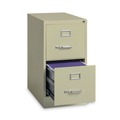 Office Filing Cabinets & Shelves | Alera 26117 15 in. x 22 in. x 28.37 in. Letter-Size Two-Drawer Economy Vertical File - Putty image number 2