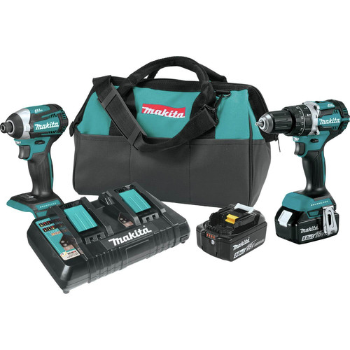Combo Kits | Factory Reconditioned Makita XT275PT-R 18V LXT Lithium-Ion Brushless 2-Pc. Combo Kit (5.0Ah) image number 0