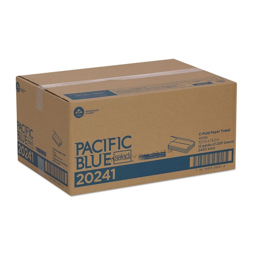 Cleaning & Janitorial Supplies | Georgia Pacific Professional 20241 10-1/10 in. x 13-2/5 in. Select C-Fold Paper Towel - White (200/Pack 12 Pack/Carton) image number 0