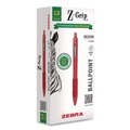 Pens | Zebra 20630 Z-Grip Medium 1 mm Recycled Retractable Ballpoint Pen - Red Ink/Red Barrel (1-Dozen) image number 0