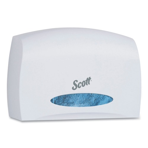 Cleaning & Janitorial Supplies | Scott 09603 14.25 in. x 6 in. x 9.75 in. Essential Coreless Jumbo Roll Tissue Dispenser - White image number 0