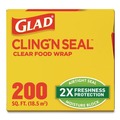 Food Service | Glad 00020 200 sq. ft. Cling'N Seal Plastic Food Wrap (12/Carton) image number 5