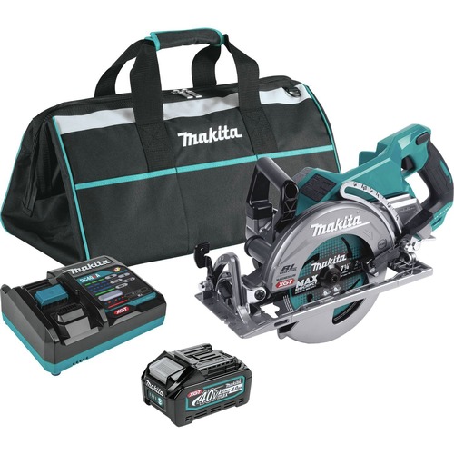 Circular Saws | Factory Reconditioned Makita GSR01M1-R 40V MAX XGT Brushless Lithium-Ion 7-1/4 in. Cordless Rear Handle Circular Saw Kit (4 Ah) image number 0