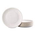 Bowls and Plates | AJM Packaging Corporation AJM PP6AJKWH 6 in. Diameter Paper Plates - White (1000/Carton) image number 1