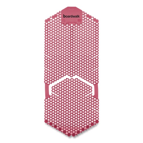 Cleaning & Janitorial Supplies | Boardwalk TSU-P-006I006I-01-AAS80 5.22 oz. Vertical Urinal Screen - Spiced Apple Scent Red (6/Carton) image number 0