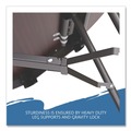  | Iceberg 55264 OfficeWorks 60 in. x 29 in. Round Mahogany Top Wood Folding Table with Gray Base image number 7