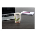 Cups and Lids | SOLO 412RCN-J8484 12 oz. Bare Eco-Forward Recycled Content PCF Paper Hot Cups - Green/White/Beige (1000/Carton) image number 5