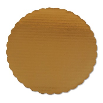 SCT Single Wall Construction Paper 10 in. Diameter Gold Cake Circles (200/Carton)