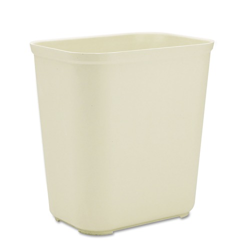 Trash & Waste Bins | Rubbermaid Commercial FG254300BEIG 7 Gal. Fire-Resistant Wastebasket (Beige) image number 0