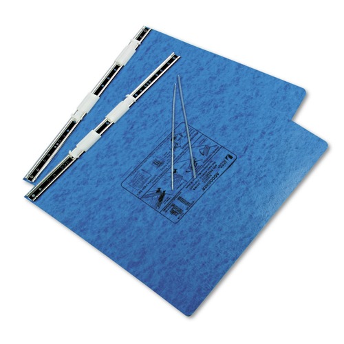Office Jansan | ACCO A7054072A PRESSTEX 14.88 in. x 11 in. 6 in. Capacity 2 Posts Post Binders with Storage Hooks - Light Blue image number 0