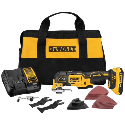 Oscillating Tools | Dewalt DCS356SD1 20V MAX XR Brushless Lithium-Ion Cordless 3-Speed Oscillating Multi-Tool Kit (2 Ah) image number 0