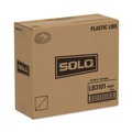 Cups and Lids | SOLO LB3101-00007 Lift Back and Lock Tab Lids for 10 oz. Cups - White (1000/Carton) image number 3
