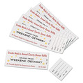 Office Jansan | Avery 16154 8.5 in. x 11 in. 65 lbs. Cover Weight 97 Bright Printable Tickets w/Tear-Away Stubs - White (200/Pack) image number 3