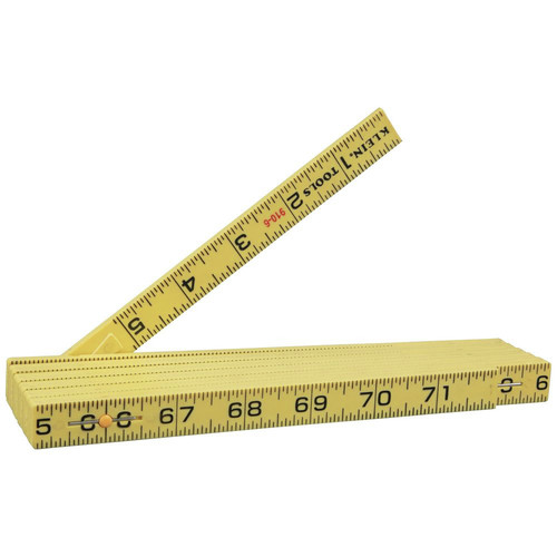 Measuring Accessories | Klein Tools 910-6 6 ft. Fiberglass Inside Reading Folding Ruler image number 0