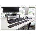 Office Jansan | 3M WR85B 19 in. x 2 in. x 0.75 in. Gel Keyboard Wrist Rest - Solid Black image number 7