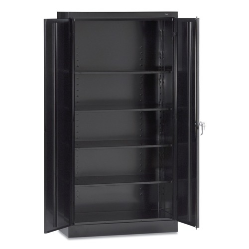 Office Filing Cabinets & Shelves | Tennsco 7218-BLK 30 in. x 18 in. x 72 in. Assembled High Standard Cabinet - Black image number 0