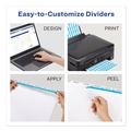 Dividers & Tabs | Avery 11556 11 in. x 8.5 in. 5-Tab Print and Apply Index Maker Clear Label Dividers - White (50 Sets/Box) image number 5