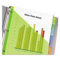 Office Jansan | Avery 11903 Big Tab 11.13 in. x 9.25 in. 8-Tab Insertable Plastic 1-Pocket Dividers - Assorted (1-Set) image number 8