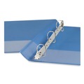 Office Jansan | Universal UNV20723 11 in. x 8.5 in. 1.5 in. Capacity 3 Rings Slant D-Ring View Binder - Light Blue image number 4