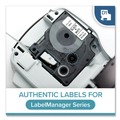 Labels | DYMO 41913 D1 High-Performance 0.37 in. x 23 ft. Polyester Removable Label Tape - Black on White image number 1