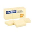 Bulk Savings Pricing 2 | Highland 6539 1.38 in. x 1.88 in. Self-Stick Notes - Yellow (12 Pads/Pack) image number 0