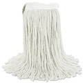 Cleaning & Janitorial Supplies | Boardwalk BWK2020CCT No. 20 Cut-End Cotton Wet Mop Head - White (12/Carton) image number 1