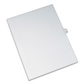 Mothers Day Sale! Save an Extra 10% off your order | Avery 82211 11 in. x 8.5 in. 10-Tab Allstate Style Preprinted 13 Legal Exhibit Side Tab Index Dividers - White (25/Pack) image number 0