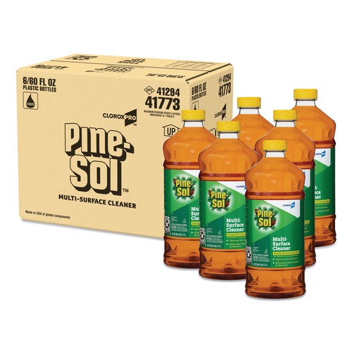All-Purpose Cleaners | Pine-Sol 41773 60 oz. Multi-Surface Cleaner Disinfectant - Pine (6/Carton) image number 0