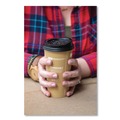  | Eco-Products EP-HL16-BR EcoLid 25% Recyclable 10 - 20 oz. Hot Cup Lid - Black (1000/Carton) image number 3