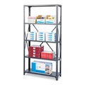 Safco 6269 Commercial Steel Shelving Unit, Six-Shelf, 36w X 18d X 75h, Dark Gray image number 1