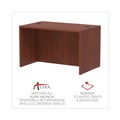  | Alera ALEVA214830MC 47.25 in. x 29.5 in. x 29.63 in. Valencia Series Straight Front Desk Shell - Medium Cherry image number 9