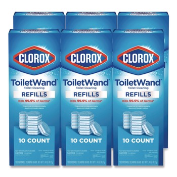 Clorox ToiletWand Disinfecting Refill Heads - Blue/White (6 Packs/Carton)