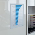 Office Furniture Accessories | Durable 476802 Infoframe DURAFRAME 9.5 in. x 12 in. Self Adhesive Double Sided Sign Holder - White Frame (2/Pack) image number 1