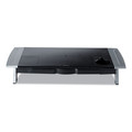 Office Furniture Accessories | Fellowes Mfg Co. 8031001 27 in. x 14 in. x 4 in. to 6.5 in. Office Suites Premium Monitor Riser - Black/Silver image number 1
