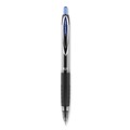 Pens | uni-ball 1736098 Signo 207 Medium 0.7 millimeter Retractable Needle Point Gel Pen - Blue Ink/Clear/Black/Blue Barrel (1-Dozen) image number 1